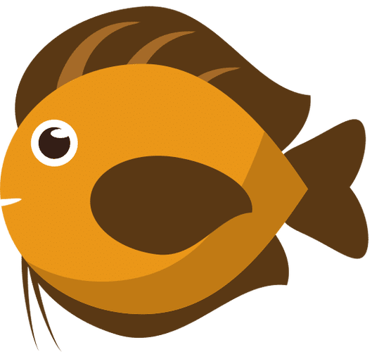 鱼动物卡通设计 fish animal cartoon design